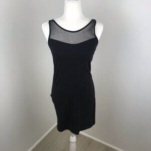 Zenana Outfitters Black Mesh Mini Dress Size L